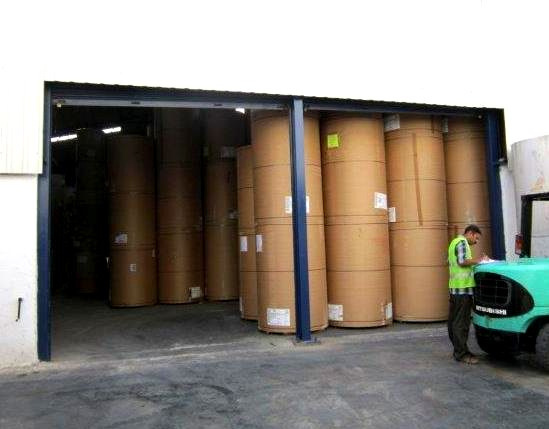 Aashriya secure paper warehouse with jumbo rolls